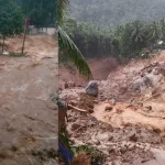 വിലങ്ങാട് ഉരുള്‍പൊട്ടൽ: രണ്ടു പാലങ്ങളും റോഡും ഒലിച്ചുപോയി, 40 വീട്ടുകാർ ഒറ്റപ്പെട്ടു, ഒരാളെ കാണാതായി